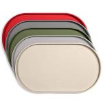 DogBuddy Dog Food Mat - Waterproof Dog Bowl Mat, Silicone Pet Mat for Food and Water Bowls, Nonslip Pet Feeding Mat with Edges, Dogs Food Mats for Floors, Puppy Supplies (Small, White Sand)