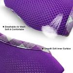SuperBuddy Upgraded Soft Mesh Dog Harness, Super Breathable Lightweight Pet Harnesses for Puppy Dogs Outdoor Walking, Purple Dog Harness and Dog Leash Set Packing -Small