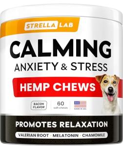 Hemp Calming Chews for Dog Anxiety Relief