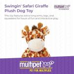 Swingin Safari Giraffe Plush Dog Toy, Large