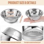 Zhehao 30 Pcs Stainless Steel Dog Bowls Bulk Metal Dog Food and Water Container Replacement Lightweight Pet Bowl for Cage Kennel and Crate(16 oz)