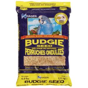 Hagen Parakeet/Budgie Staple VME Seed – Premium Blend, Nutritionally Balanced, Fortified with Vitamins & Minerals, Dust-Free Mix for Budgies, 6 lb Bag