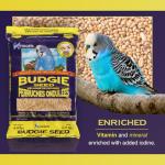 Hagen Parakeet/Budgie Staple VME Seed – Premium Blend, Nutritionally Balanced, Fortified with Vitamins & Minerals, Dust-Free Mix for Budgies, 6 lb Bag