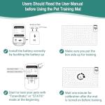 SEERWAY Scat Pet Shock Mat Indoor, Safe Shock Training Pads for Dogs and Cats, Electric Repellent Mat Keeps Pets Off Couch, Sofa, Counter Top, 3 Training Modes, 60"x12" Rectangular, Battery Operated