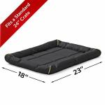 MidWest Homes for Pets Small QuietTime MAXX Ultra-Rugged Dog Bed, Water & Odor Resistant, Bolstered Edge, Non-Slip Bottom, Fits 24-inch Crates, Black
