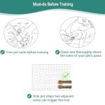 SEERWAY Scat Pet Shock Mat Indoor, Safe Shock Training Pads for Dogs and Cats, Electric Repellent Mat Keeps Pets Off Couch, Sofa, Counter Top, 3 Training Modes, 60"x12" Rectangular, Battery Operated