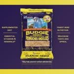 Hagen Parakeet/Budgie Staple VME Seed – Premium Blend, Nutritionally Balanced, Fortified with Vitamins & Minerals, Dust-Free Mix for Budgies, 6 lb Bag