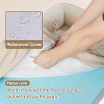 EHEYCIGA Orthopedic Dog Beds for Large Dogs, Waterproof Memory Foam Large Pet Bed with Sides, Non-Slip Bottom and Egg-Crate Foam Dog Couch Bed with Washable Removable Cover, Beige