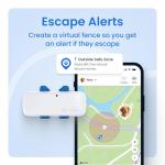 Tractive GPS Dog Tracker | Real-time Pet Location Tracker | Health & Wellness Alerts | Virtual Fence for Dogs | Dog Collar Attachment (White)