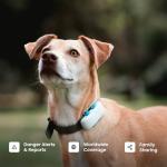 Tractive GPS Dog Tracker | Real-time Pet Location Tracker | Health & Wellness Alerts | Virtual Fence for Dogs | Dog Collar Attachment (White)