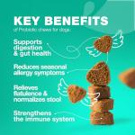 Probiotic Chews for Healthy Dogs - 180 Count