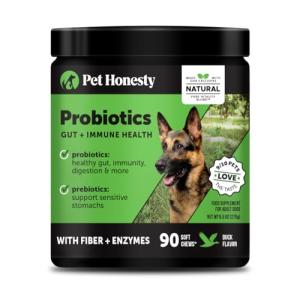 Pet Honesty Probiotics for Dog Gut Health 90ct