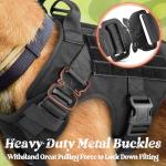 Rabbitgoo Heavy Duty Tactical Dog Harness for Large Breeds