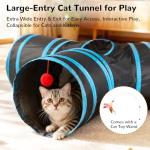 Foldable 3-Way Cat Tunnel - Fun for Pets