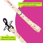 BOLDPET Dog Collar and Leash Set - Durable Polyester Material -Adjustable -Safe Metal Buckle-Cute Summer Dog Leash and Collar Set for Small, Medium and Large Dogs