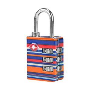 Travelon Travelon Tsa Luggage Lock TSA-Approved Luggage Lock, Coral Stripe