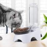 MILIFUN Double Bowls for Dogs and Cats