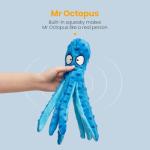 Set of 2 Squeaky Dog Toys - Octopus Design