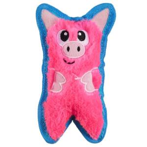 Outward Hound Invincibles Pink Pig Dog Toy
