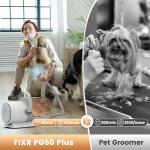 Dog Grooming Vacuum, Pet Grooming Kit, Dog Clipper Nail Trimmer Grinder, 2.5L Dust Cup 7 Grooming Tools 11000Pa Dog Vacuum for Shedding Grooming, Pet Grooming Vacuum for Dogs, Home Cleaning, PG50 Plus