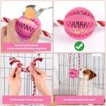 ChengFu Interactive Dog Toys, Crate Training Aids for Puppies, Reduce Stress Anxiety Peanut Butter Dog Food Treat Dispenser Toys(Pink)