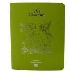 United Pet Club Color Premium PU Leather stitch-sewn US Pet Passport Medical Record for Pet Health and Vaccination English + Spanish for Cat, Dog, Puppy and Kitten (Lime, Single)