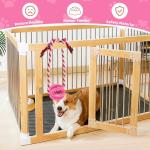 ChengFu Interactive Dog Toys, Crate Training Aids for Puppies, Reduce Stress Anxiety Peanut Butter Dog Food Treat Dispenser Toys(Pink)