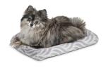 MidWest Homes for Pets QuiteTime Deluxe Wave Bolster Bed for Tiny Dogs; Easily Machine Wash and Dry; Gray; 18"; 40218-WVGY