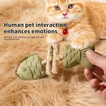 2026 Innovative Fish Bone Cat Toy - Fix Your Cat’s Dental Health,Dental Health Solution, Natural Catnip Chew Stick, Wooden Teeth Cleaning Tool, Durable Feline Dental Care Toy for Healthy Teeth