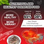 yizeril Floating Goldfish Food Pellets – 12oz Pond Fish Food Natural Color Enhancing, Promotes Growth with Natural Antarctic Krill & Spirulina, Clear Water Formula