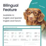 United Pet Club Color Premium PU Leather stitch-sewn US Pet Passport Medical Record for Pet Health and Vaccination English + Spanish for Cat, Dog, Puppy and Kitten (Lime, Single)