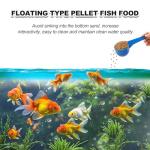 yizeril Floating Goldfish Food Pellets – 12oz Pond Fish Food Natural Color Enhancing, Promotes Growth with Natural Antarctic Krill & Spirulina, Clear Water Formula