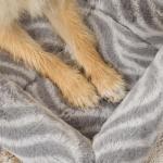 MidWest Homes for Pets QuiteTime Deluxe Wave Bolster Bed for Tiny Dogs; Easily Machine Wash and Dry; Gray; 18"; 40218-WVGY