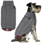 KYEESE Gingham Dog Sweater for Small Dogs