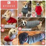 KYEESE Gingham Dog Sweater for Small Dogs