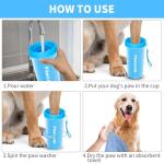 Comotech Dog Paw Cleaner with Bath Brush Set
