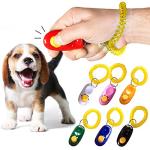 7-Pack Multicolor Dog Clickers with Wrist Bands