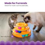 Interactive 3-Tier Cat Toy with Spinning Balls