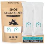 NonScents Shoe Deodorizer 1-Pack (2 Count) - Odor Eliminator, Air Freshener, Smell Absorber, Scent Remover for Shoes, Gym Bags, Soccer Cleats, Closets, Pet Area, Reusable - Shoe Deodorant