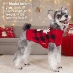 Reindeer Dog Christmas Sweater with Leash Hole, XL
