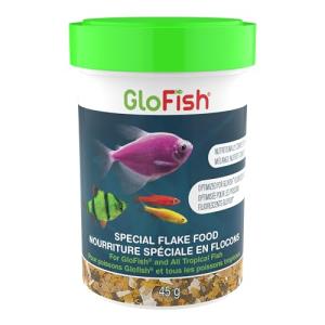GloFish Flake Fish Food for Vibrant Colors, 1.6 oz
