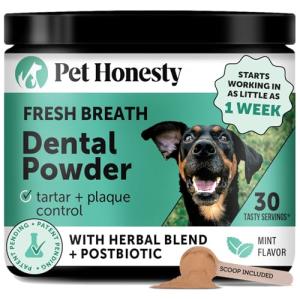 Dog Breath Freshener Dental Powder with Herbal Blend