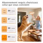 ROTX Dog GPS Tracker Real-time Tracker Alerts Virtual Fence Location for Pet Over 11.06lbs Dog Cat Collar Attachment of Random Color Subscription Required Waterproof IP67 Health & Wellness Black