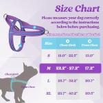 rabbitgoo Dog Harness No Pull, Quick Fit for Medium Sized Dog with Soft Padded Handle, Chest Adjustable Reflective Pet Vest, No Choke Escape Proof for Walking Training, Purple M