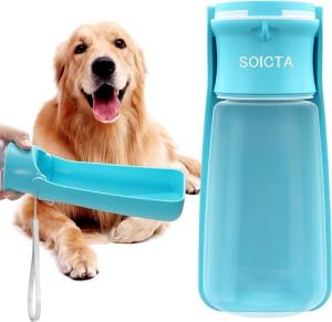 SOICTA 19 oz Portable Dog Water Bottle