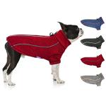 cyeollo Fleece Dog Jacket Zipper up Sweaters Reflective Small Dog Coats with D Ring Warm Sweaters Dogs Clothes for Pet Apparel