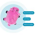 Outward Hound Squeaky Plush Pig Toy for Dogs