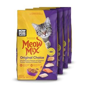Meow Mix Original Choice Dry Cat Food, 3.15 Pound (Pack of 4)
