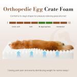 Cozila Dog Beds for Large Sized Dog, Orthopedic Pet Bed with Waterproof Lining, Soft Short Plush Surface & Egg Crate Foam, Machine Washable Pet Bed with Removable Cover & Anti Slip Bottom