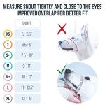 Gentle Muzzle Guard for Dogs - Prevents Biting and Unwanted Chewing Safely – New Secure Comfort Fit - Soft Neoprene Padding – No More Chafing – Training Guide Helps Build Bonds with Pet (M, Pink)